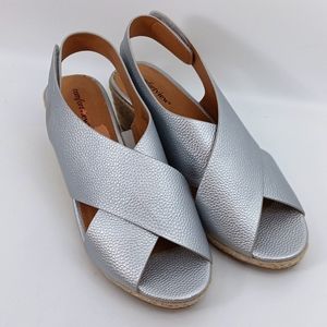SILVER SUMMER WEDGE